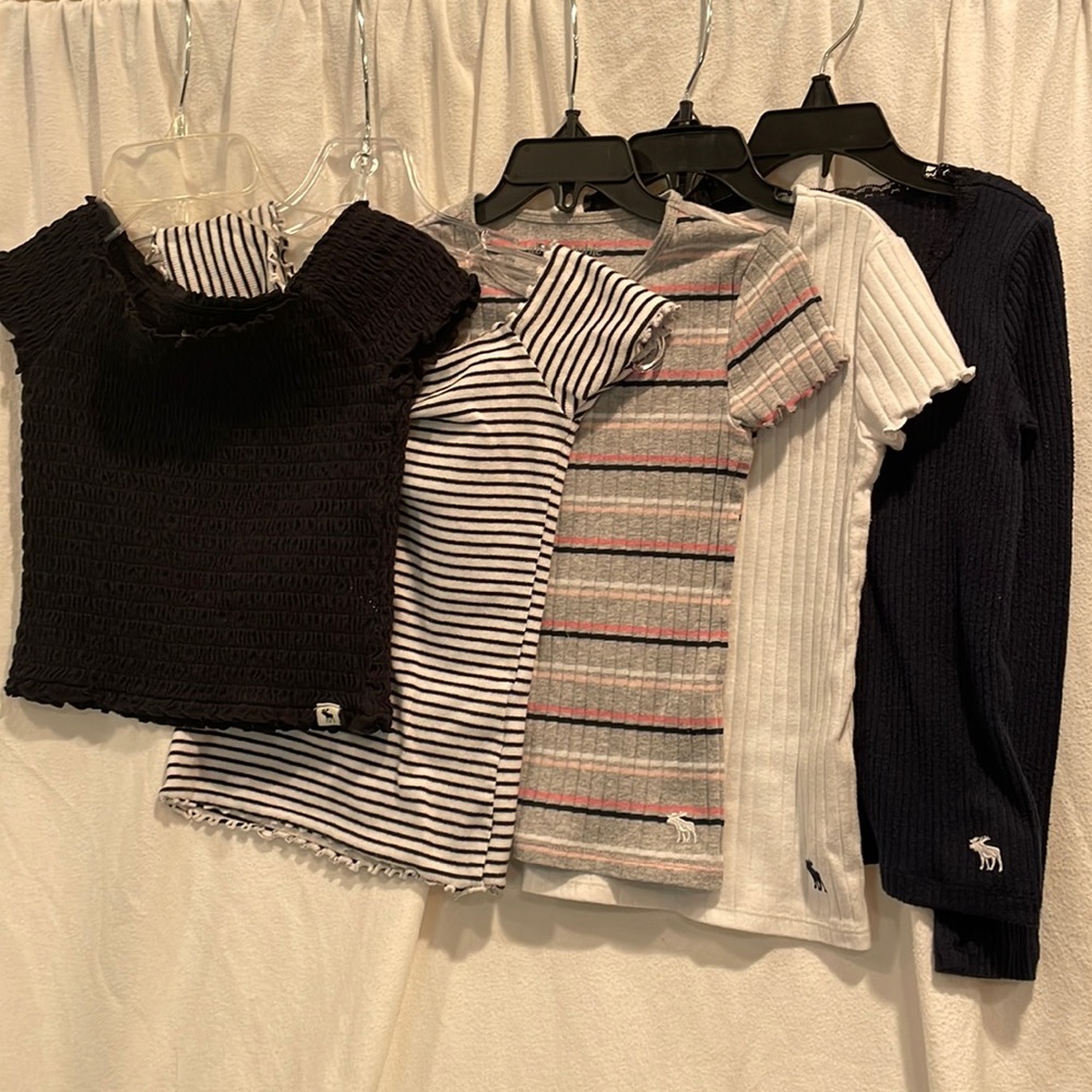 5 Abercrombie and Hollister Tops Girl’s Size 5/6 and XS